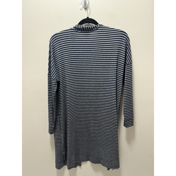 Soma Intimates Blue White Striped Cardigan Size Small - Picture 5 of 6